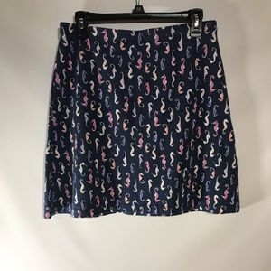 🍍J Jill skirt with Seahorses and side pockets